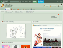 Tablet Screenshot of aniamalman.deviantart.com