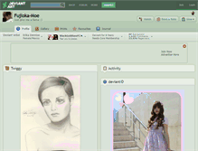 Tablet Screenshot of fujioka-moe.deviantart.com