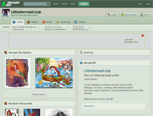 Tablet Screenshot of littlemermaid-club.deviantart.com