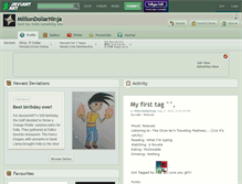 Tablet Screenshot of milliondollarninja.deviantart.com