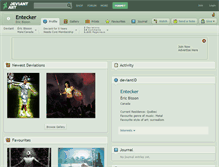 Tablet Screenshot of entecker.deviantart.com
