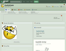 Tablet Screenshot of goofygrinplz.deviantart.com