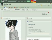 Tablet Screenshot of hiei-fan-club.deviantart.com