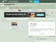 Tablet Screenshot of animeangel99999.deviantart.com