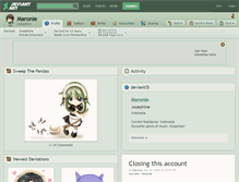 Tablet Screenshot of maronie.deviantart.com