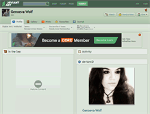 Tablet Screenshot of genoeva-wolf.deviantart.com