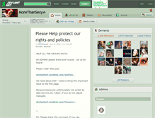 Tablet Screenshot of morethansexy.deviantart.com