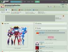 Tablet Screenshot of processormalfunction.deviantart.com