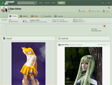 Tablet Screenshot of lilian-hime.deviantart.com