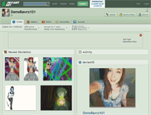 Tablet Screenshot of domorawrz101.deviantart.com
