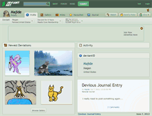 Tablet Screenshot of majide.deviantart.com