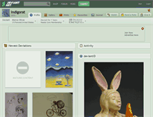 Tablet Screenshot of indigorat.deviantart.com