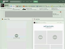 Tablet Screenshot of joe-jr.deviantart.com
