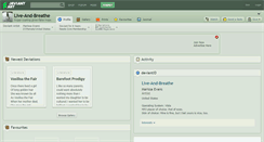 Desktop Screenshot of live-and-breathe.deviantart.com