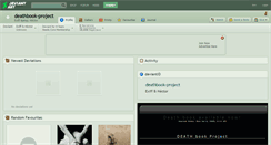 Desktop Screenshot of deathbook-project.deviantart.com