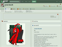 Tablet Screenshot of jackal-bandit.deviantart.com