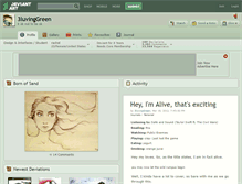 Tablet Screenshot of 3luvinggreen.deviantart.com