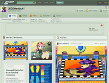 Tablet Screenshot of legomaniac41.deviantart.com