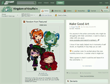 Tablet Screenshot of kingdom-of-knuffel.deviantart.com