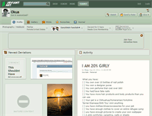 Tablet Screenshot of okua.deviantart.com