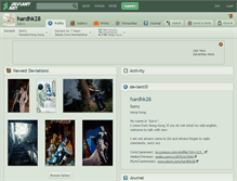 Tablet Screenshot of hardhk28.deviantart.com