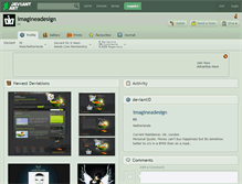 Tablet Screenshot of imagineadesign.deviantart.com