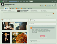 Tablet Screenshot of dancing-thru-life.deviantart.com