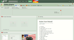 Desktop Screenshot of hetalia-lithuania.deviantart.com