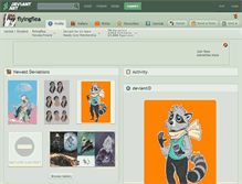 Tablet Screenshot of flyingflea.deviantart.com