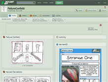 Tablet Screenshot of failureconfetti.deviantart.com