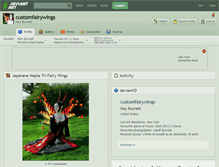 Tablet Screenshot of customfairywings.deviantart.com