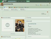 Tablet Screenshot of maverickmen-fan.deviantart.com
