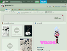 Tablet Screenshot of amyrose116.deviantart.com