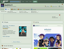 Tablet Screenshot of deathfire19.deviantart.com
