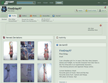 Tablet Screenshot of finnertay97.deviantart.com