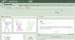 Desktop Screenshot of leinadmonster.deviantart.com
