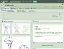 Tablet Screenshot of leinadmonster.deviantart.com