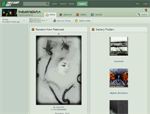 Tablet Screenshot of industrialart.deviantart.com