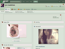 Tablet Screenshot of new-medicines.deviantart.com