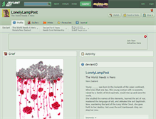 Tablet Screenshot of lonelylamppost.deviantart.com