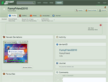 Tablet Screenshot of funnyfriend2010.deviantart.com