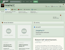 Tablet Screenshot of changeling137.deviantart.com