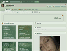 Tablet Screenshot of penelopepink.deviantart.com