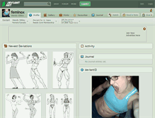Tablet Screenshot of feminox.deviantart.com