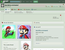 Tablet Screenshot of mariobros-animated.deviantart.com