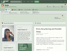 Tablet Screenshot of exxia.deviantart.com