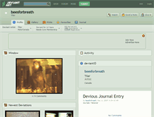 Tablet Screenshot of beesforbreath.deviantart.com