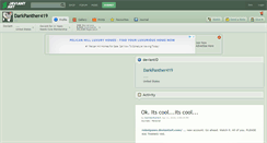Desktop Screenshot of darkpanther419.deviantart.com