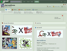 Tablet Screenshot of marcosarivera.deviantart.com
