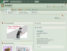 Tablet Screenshot of deranged1.deviantart.com